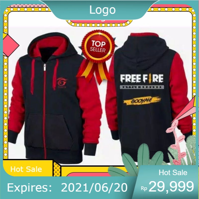 BIG sale promo Sweater Free Fire Anak Laki Laki Budi 01 Gaming Jaket FF Evos Hoodie Anak