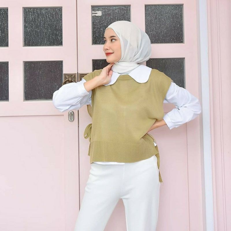 KIRANAOFFICIAL - ( COD ) KAMINARA VEST WANITA RAJUT