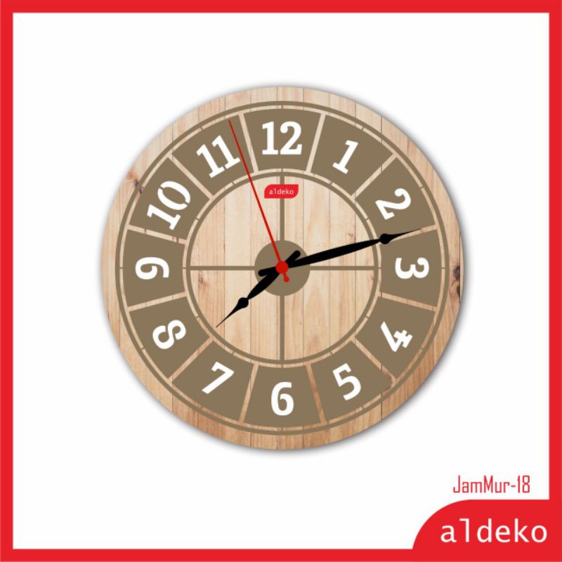 jam dinding - shabby chic/wall clock dengan desain unik Jam Termurah Se Indonesia - JamMur-2