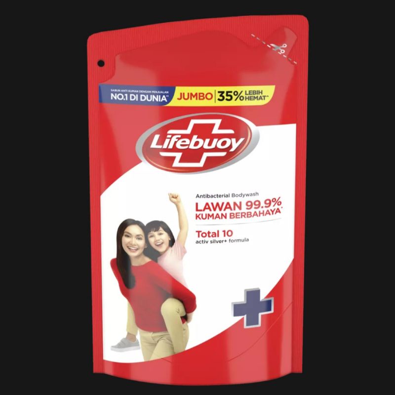 LIFEBUOY SABUN MANDI CAIR TOTAL 10 (MERAH) 825ML / SABUN MANDI CAIR / LIFEBUOY