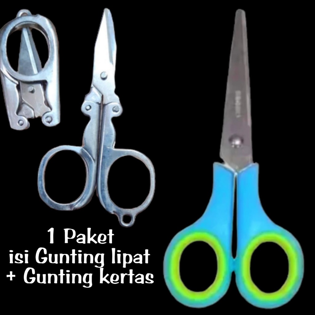 

PAKET SUPER MURAH !!! GUNTING LIPAT KECIL + GUNTING KERTAS KECIL - GUNTING KERTAS - GUNTING KECIL - GAGANG PLATIK KARET - GUNTING IBU HAMIL - GUNTING SERBAGUNA - GUNTING KERAJINAN - PERALATAN KANTOR - ALAT CUTTER MURAH