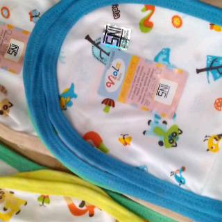 4PCS popok tali VIOLA  polka super lembut baju  bayi  newborn 