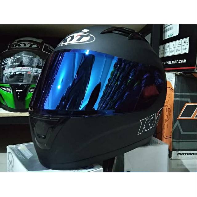 kyt r10 black dofd paket ganteng