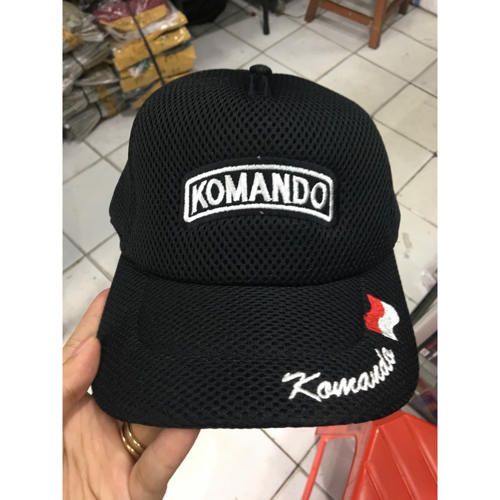 Topi Jaring Komando Topi Pria Topi Hitam Topi Army