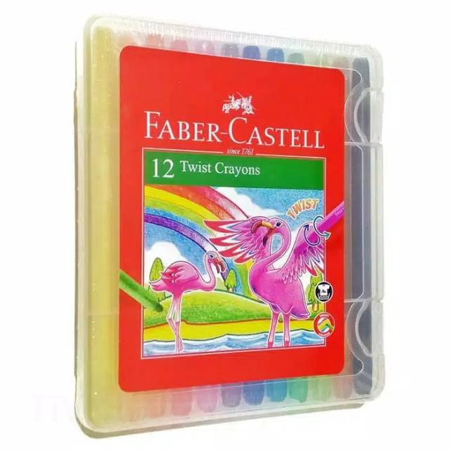 

Twist Crayon 12 warna faber castell