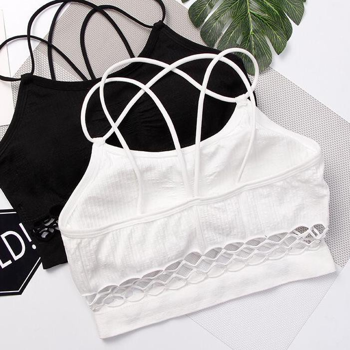 7SY MUNAFIE BRA B22 SPORT BRA WANITA MOTIF BRA GYM FITNESS BRA SENAM ZUMBA YOGA OLAHRAGA IMPORT .