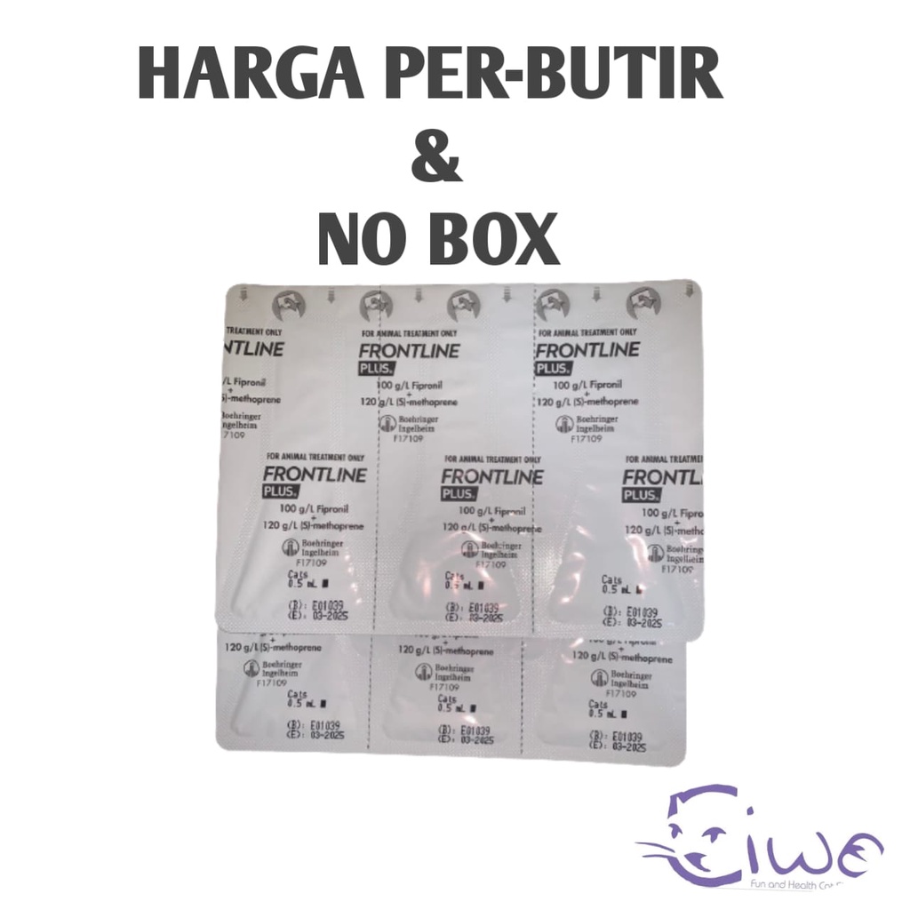 FRONTLINE PLUS CAT OBAT TETES KUTU KUCING