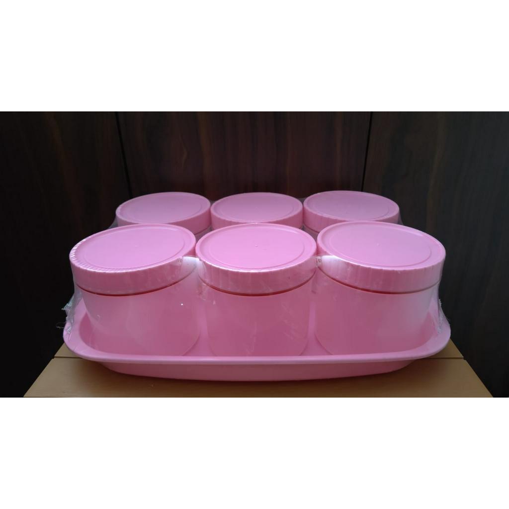 Toples Nampan 7 in 1 / Toples Lebaran Plastik / Toples Set NATO