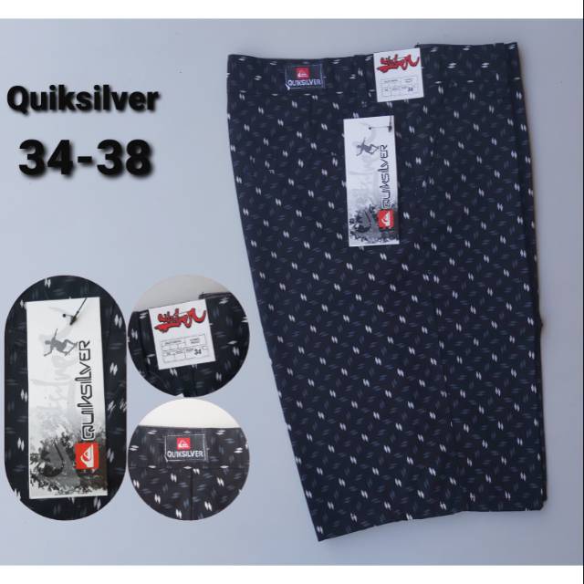  CELANA  PENDEK MOTIF QUIKSILVER  BAHAN BAGUS DAN ADEM 