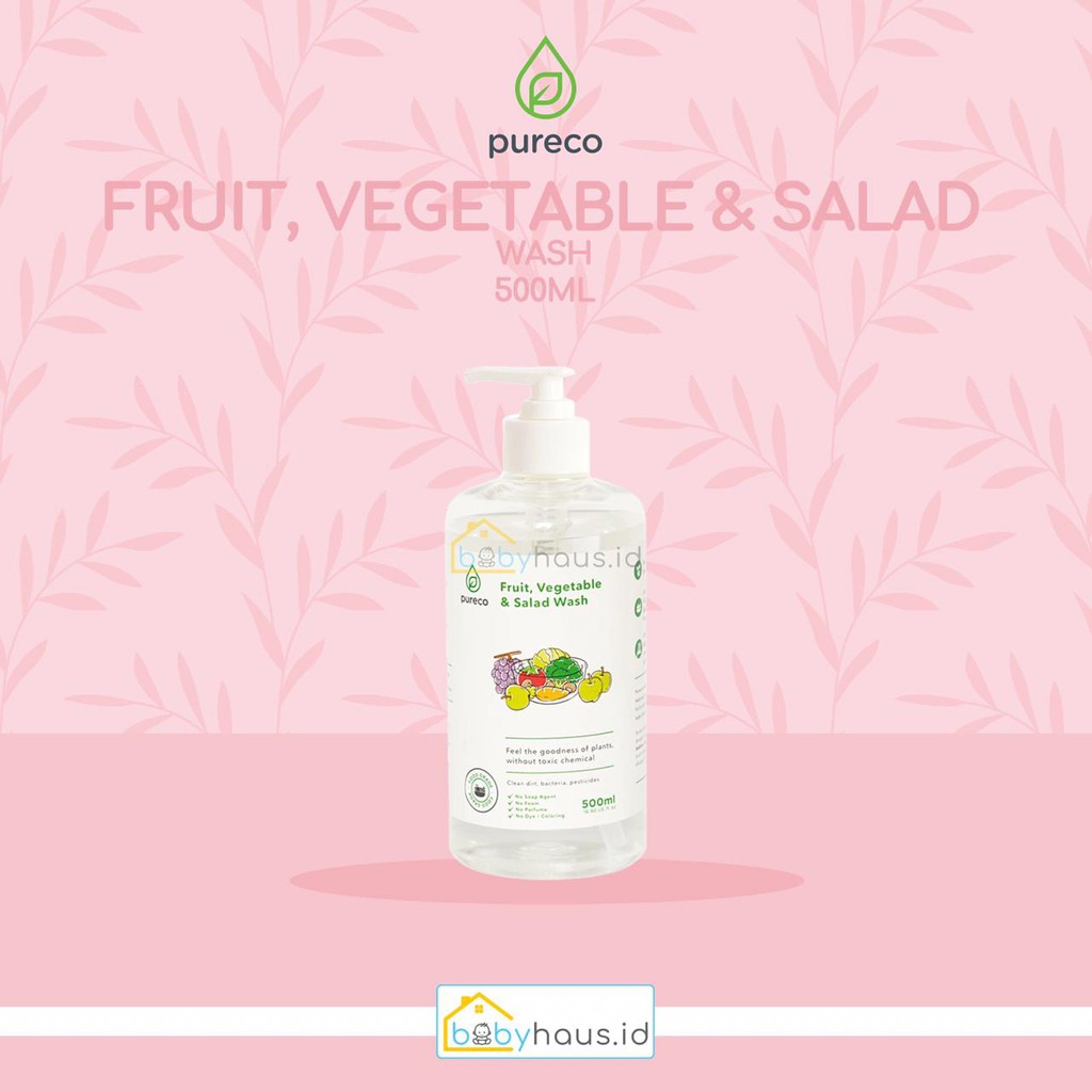 PURECO - LIQUID FRUIT, VEGETABLE & SALAD WASH 500ML