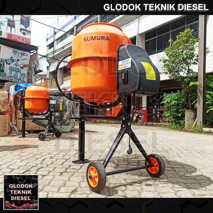 Jual Mesin Pengaduk Semen Liter Molen Concrete Mixer Elektrik Mini