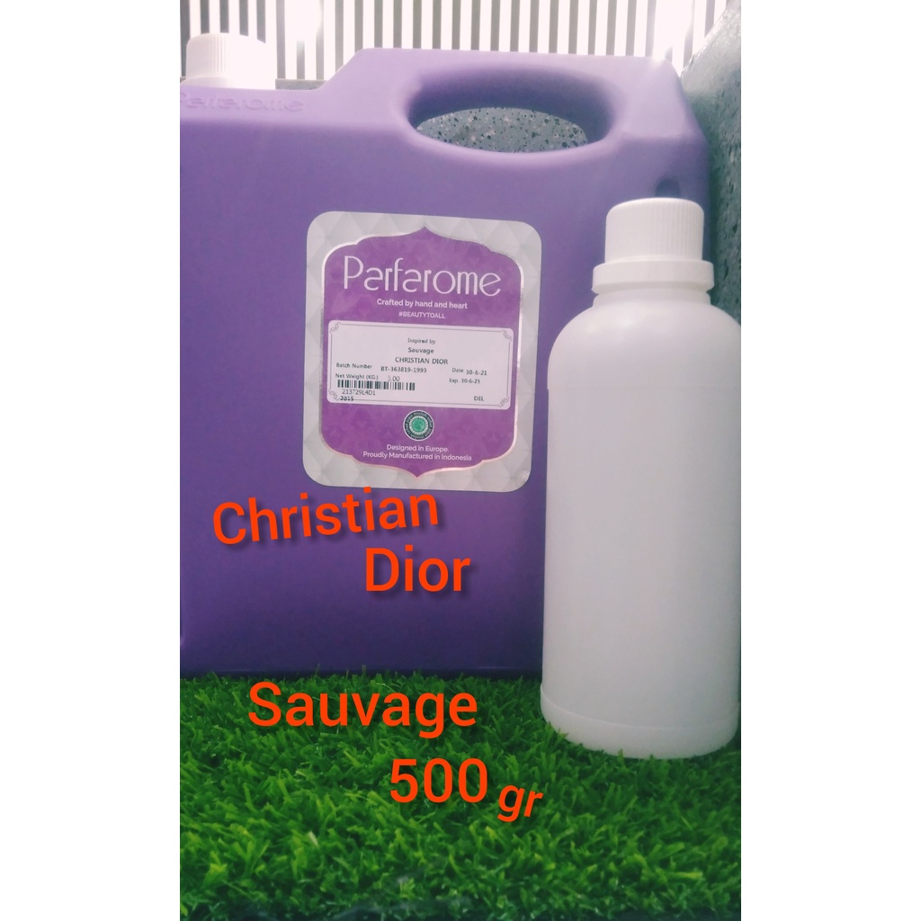 BIANG PARFAROM C.DIOR SAUVAGE DEL 500ML KEMASAN BOTOL PLASTIK