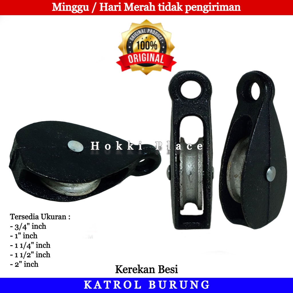KATROL MINI 3/4 INCH KEREKAN BENDERA 1.5 INCH KEREKAN SANGKAR BURUNG 1 INCH  11/4 INCH  & 2"INCH