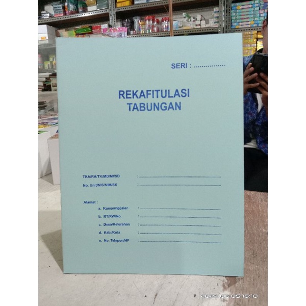

rekafitulasi tabungan uk B5