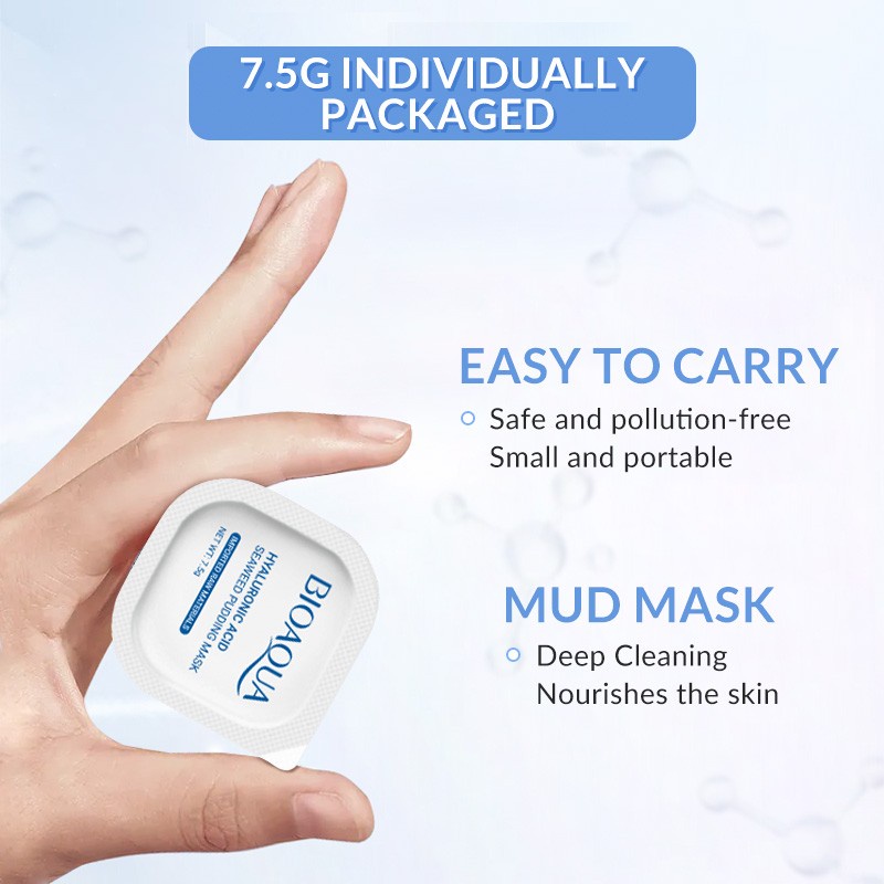 ★ BB ★  BIOAQUA Face Mask centella asiatica/Hyaluronic acid/Avocado deep clean mud mask Pudding masker wajah - BIO AQUA 【BPOM】