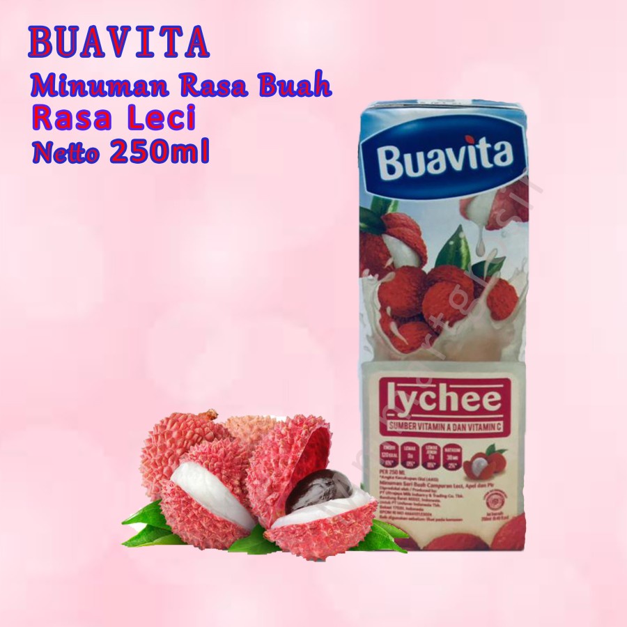 Buavita / Minuman Sari Buah / Jambu / Orange / Leci / 250ml