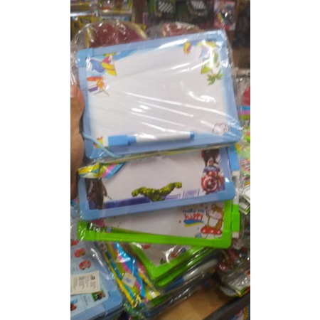 

White board Anak, Papan Tulis Anak Set Sepidol,Papan Tulis Putih anak..Mainan Edukasi Anak