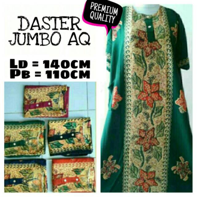 DASTER JUMBO AVEL - MOTIF CANTIK - MURAH MERIAH - BUSUI DADA KANCING - ALEXAA