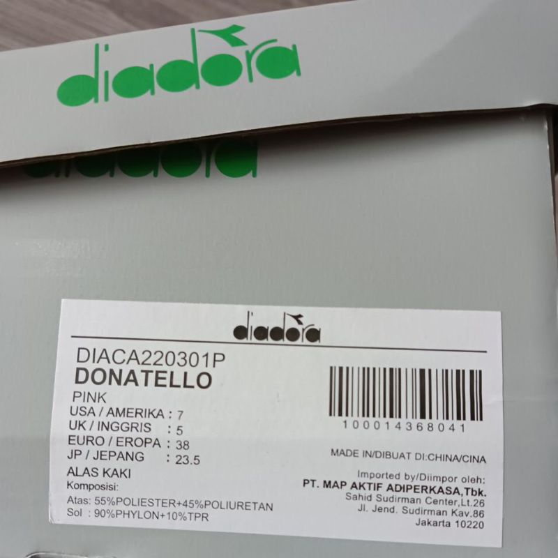 Sepatu Diadora Donatello