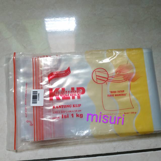 

Plastik berKlip(Double Clip)