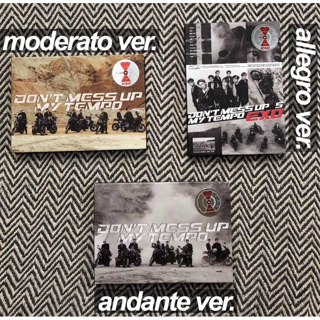 EXO DONT MESS UP MY TEMPO POSTCARD / EXO ALBUM / EXO POSTCARD