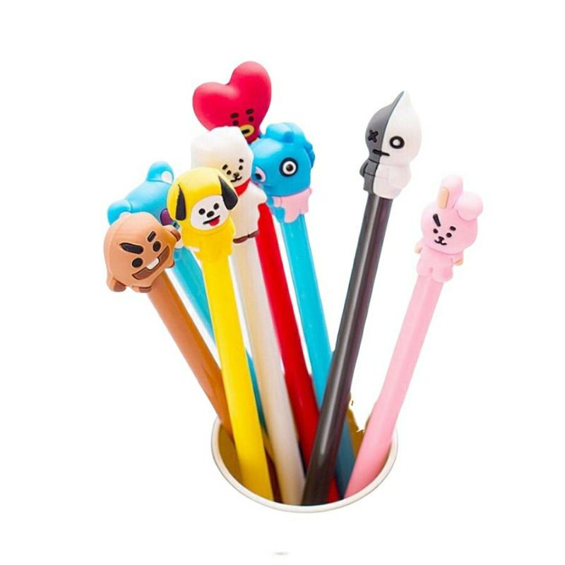 

Pena KPOP Black ink Gel pen Kawai
