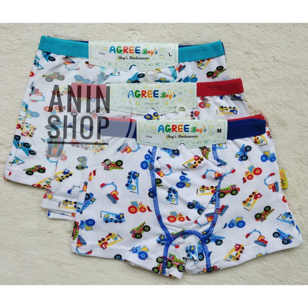 [ 2pcs ] Boxer Anak Agree 6166 | Cd  Agree | Boxer Anak Laki laki | cd anak agree