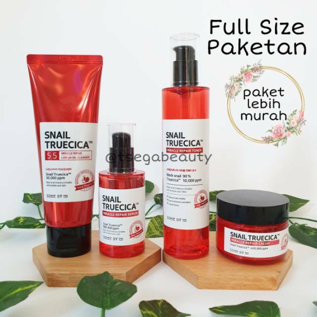 Snail Truecica Cleanser , Toner , Serum & Cream