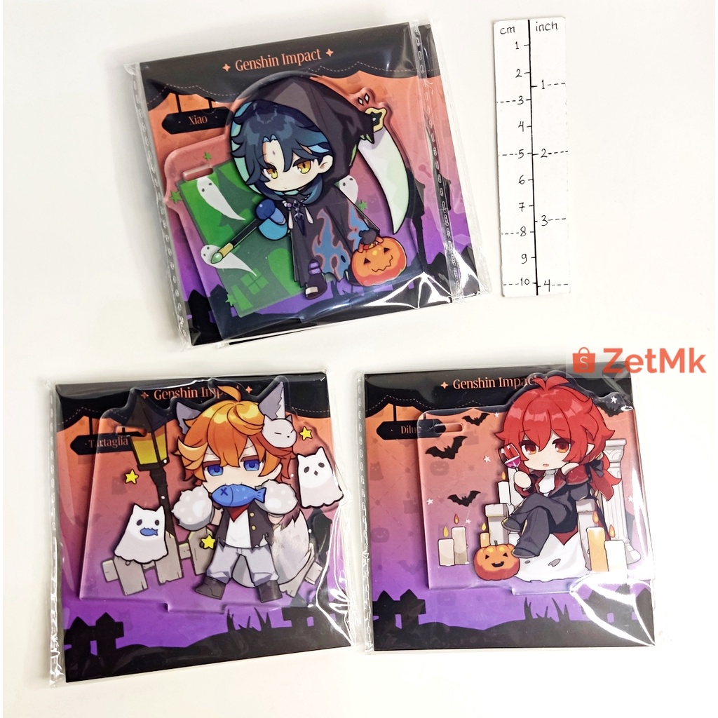 Genshin Impact Official Halloween Acrylic Stand Diluc Xiao