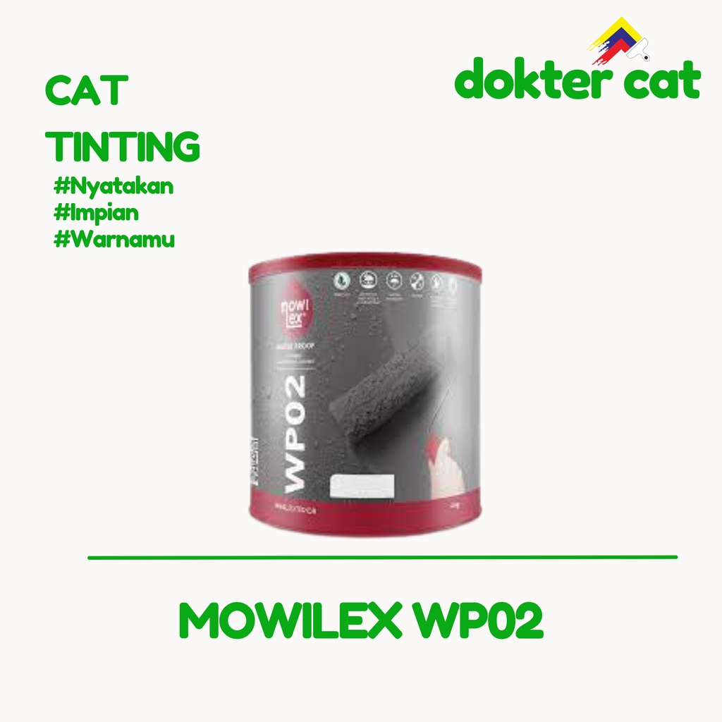 MOWILEX WP02 20KG / CAT TINTING / CAT TEMBOK / CAT EKSTERIOR / CAT MURAH