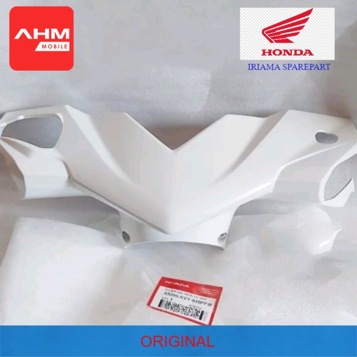 Batok depan Honda Beat Karbu original Putih 53205-KVY-910PFW "