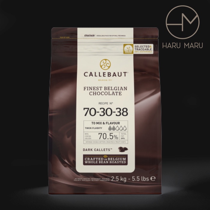 

COKELAT- CALLEBAUT DARK CHOCOLATE 70% REPACK 500GRAM -COKELAT.