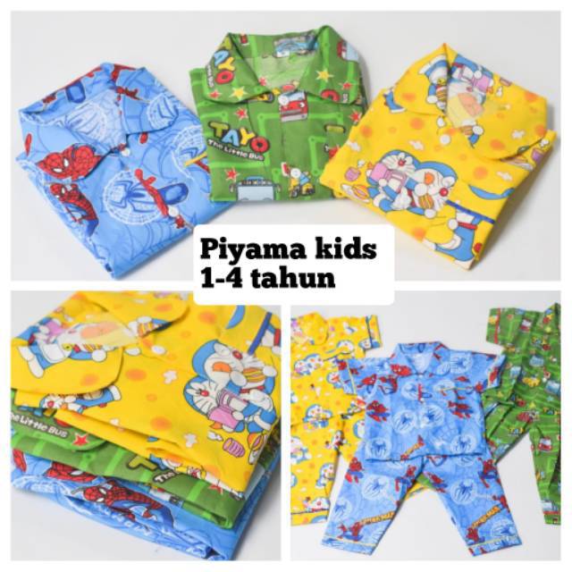 piyama anak karakter size mlxl 1-5 tahun-4