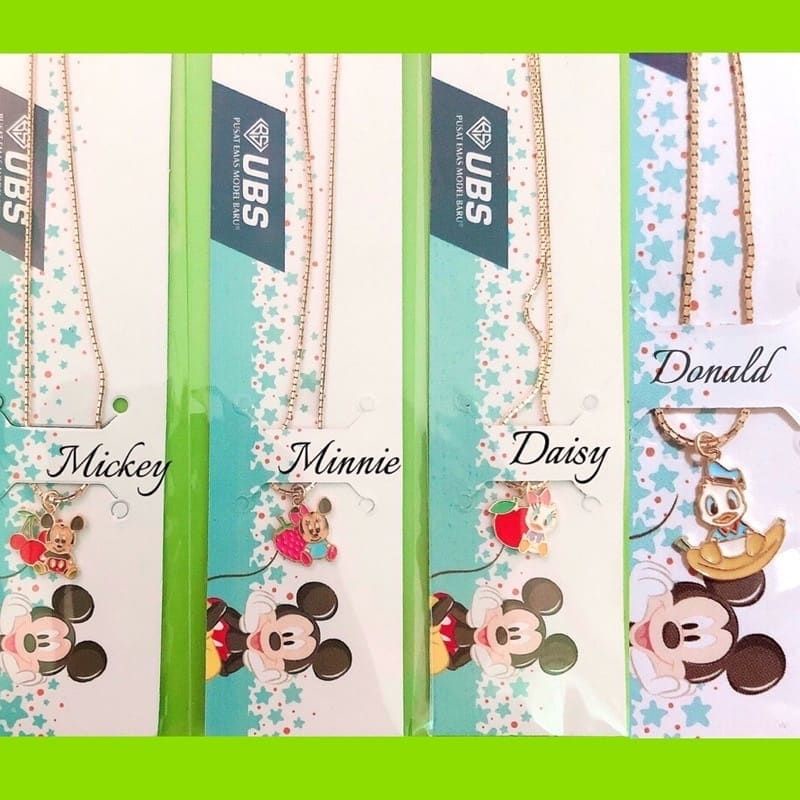 Kalung dan gelang bangle anak baby mickey minnie daisy donald cherry strawberry apel UBS 8K 9K