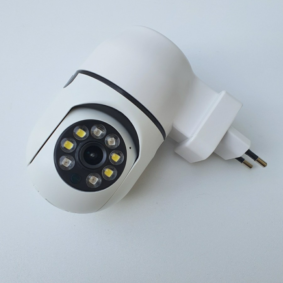 CAMERA IP PTZ LAMPU MINI 8MP MODEL STOP KONTAK FULL HD1080P WIFI CAMERA BOHLAM