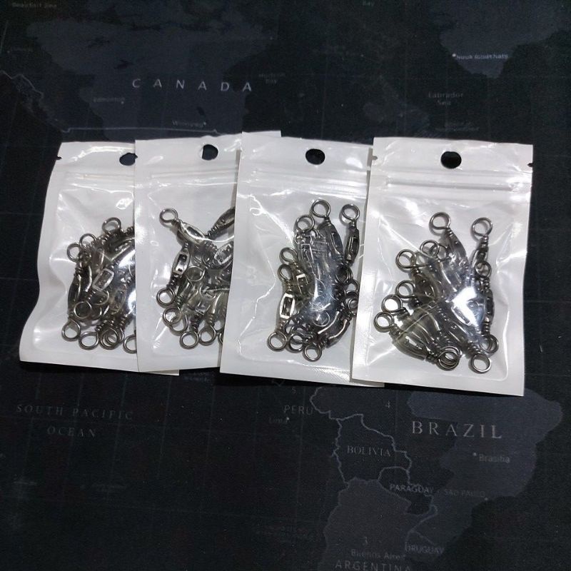 Kili Plat BOX SWIVEL - BLACK TUNA Brand ukuran kecil