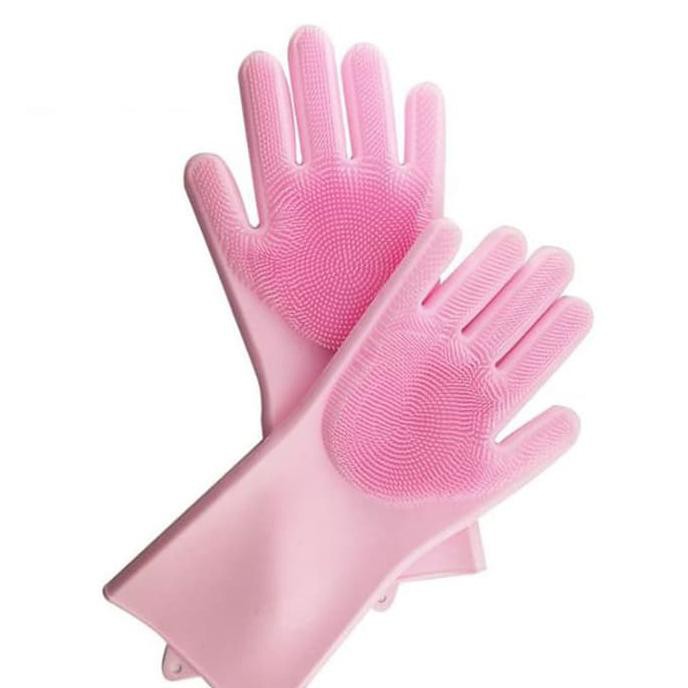 

Jual Sarung tangan cuci piring gerigi/ sarung tangan silikon/magic gloves Diskon