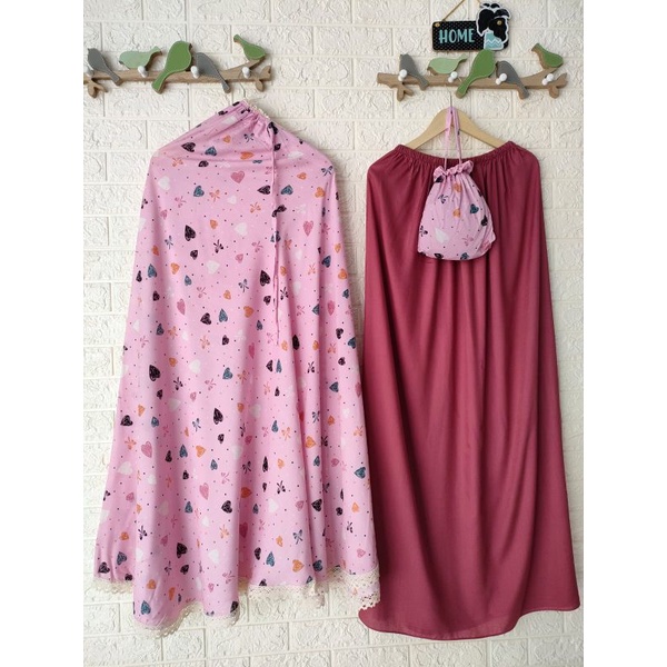 [COD] Mukena Dewasa Rayon Jumbo (Rayon Printing)