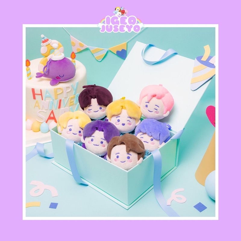 [PO] Tinytan 2nd Anniversary Merchandise Face & Whale Keyring