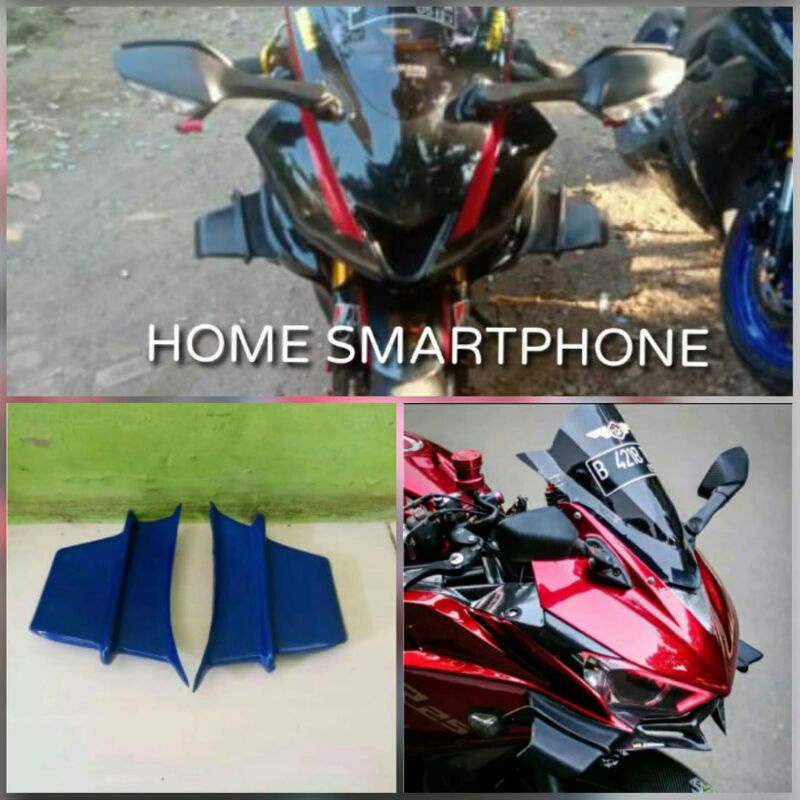 winglet aero winglet samping winglet gp winglet  model ducati Panigale universal r15 v3 cbr ninja fi