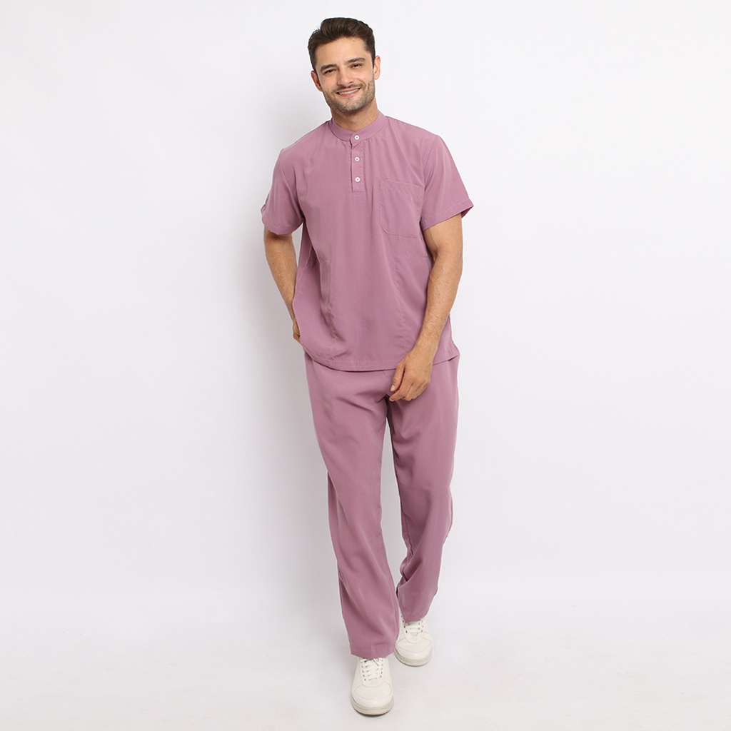 Baju Jaga MSS - ORCHID Scrubs on Call Flowy Lengan Pendek