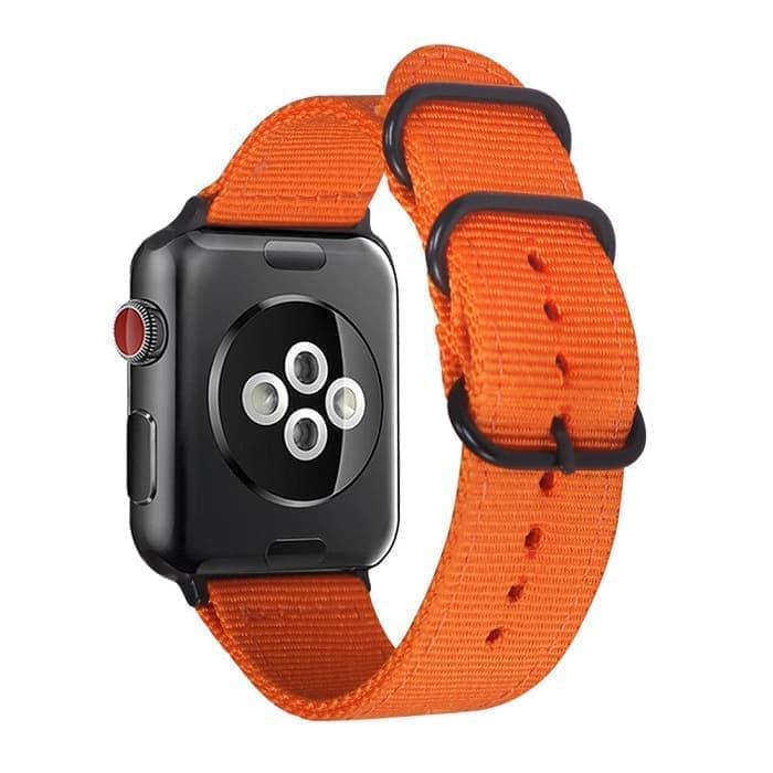 Tali Jam App Watch Premium Woven Nylon Buckle Strap 38mm - orange