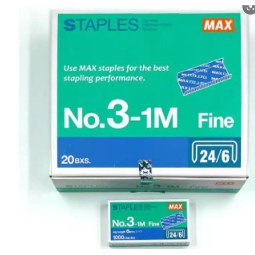 

Isi Staples besar Max No. 3 ( 24/6 ) 1 pak