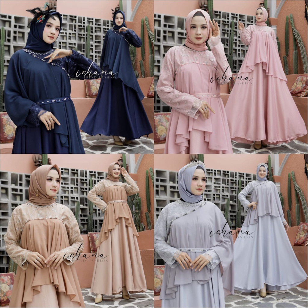 MAXI DRESS WANITA CANTIK MUSLIMAH CASUAL TRENDY MAXY SELOMITA 10LOOK RK