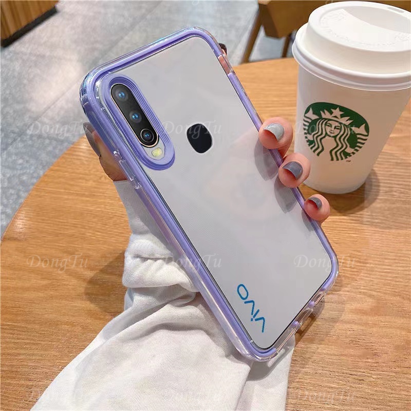 Casing HP Phone Case Transparan 3in1 Untuk VIVO Y21 Y21s Y21a Y33s Y33t Y17 Y3 Y15 Y12 Y11 Y12I Y20 Y20i Y20s Y12s Y15s Y15a Y16 Y35 Y02S Y22s Cover Anti-drop