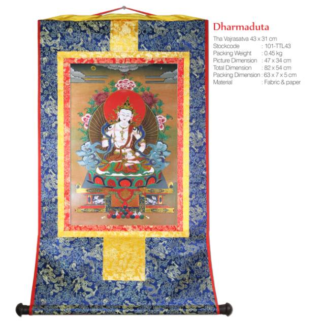 Thangka Vajrassatva 43x31cm