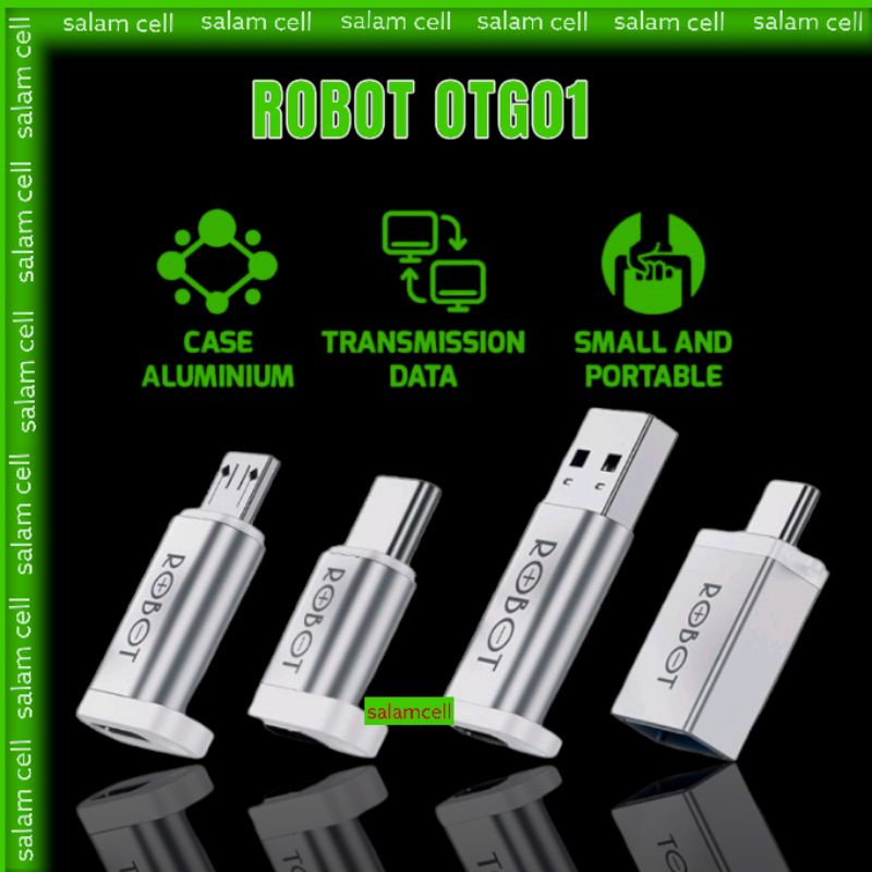 OTG ROBOT Type-C To Micro,Micro To Type-C Original Garansi Resmi