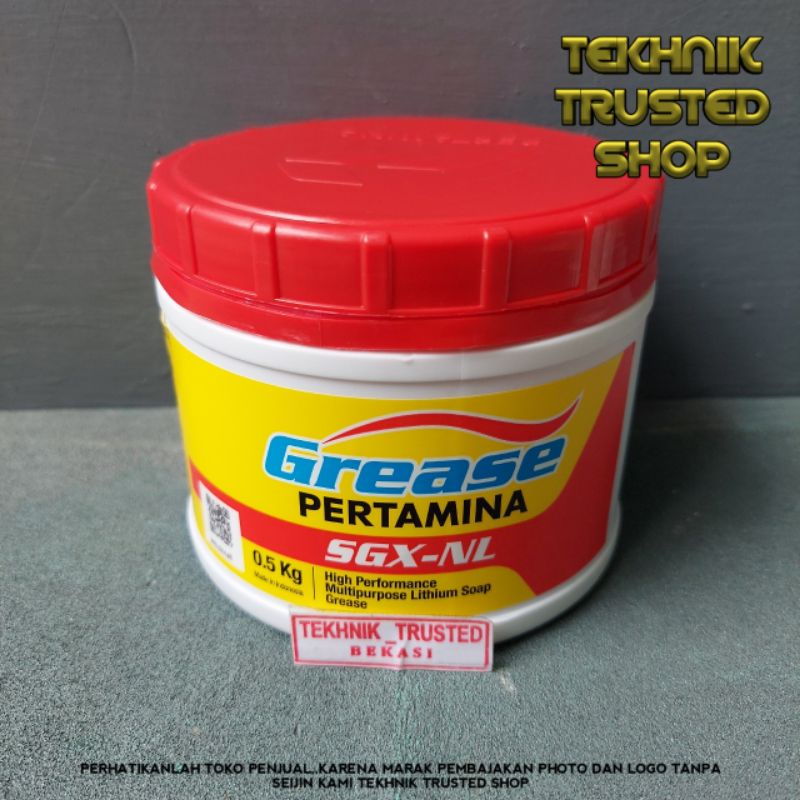Gemuk grease 500 gram Stempet brown pelumas gell PERTAMINA