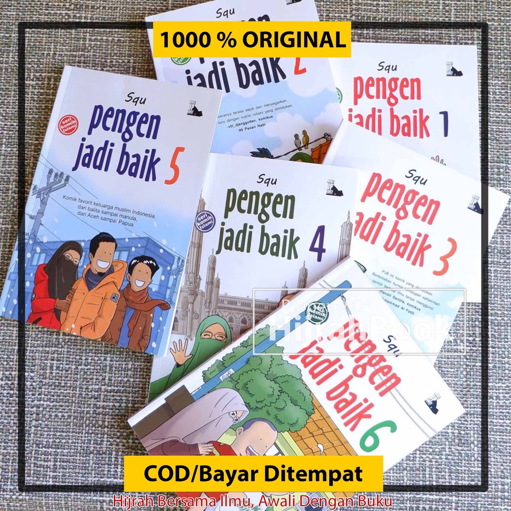 COD Serial Buku Komik Islami Pengen Jadi Baik Penulis Squ Paket Komik Best Seller 100% ORIGINAL