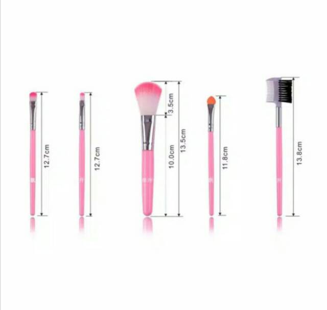 12.12 COD BEBAS ONGKIR !! KUAS RIAS KUAS MAKE UP SET 5 IN 1 PRAKTIS